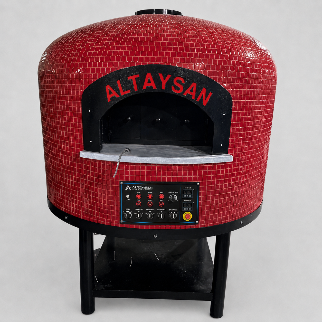 Altaysan Ø90 cm Odunlu Sabit Taş Tabanlı Pizza Fırını